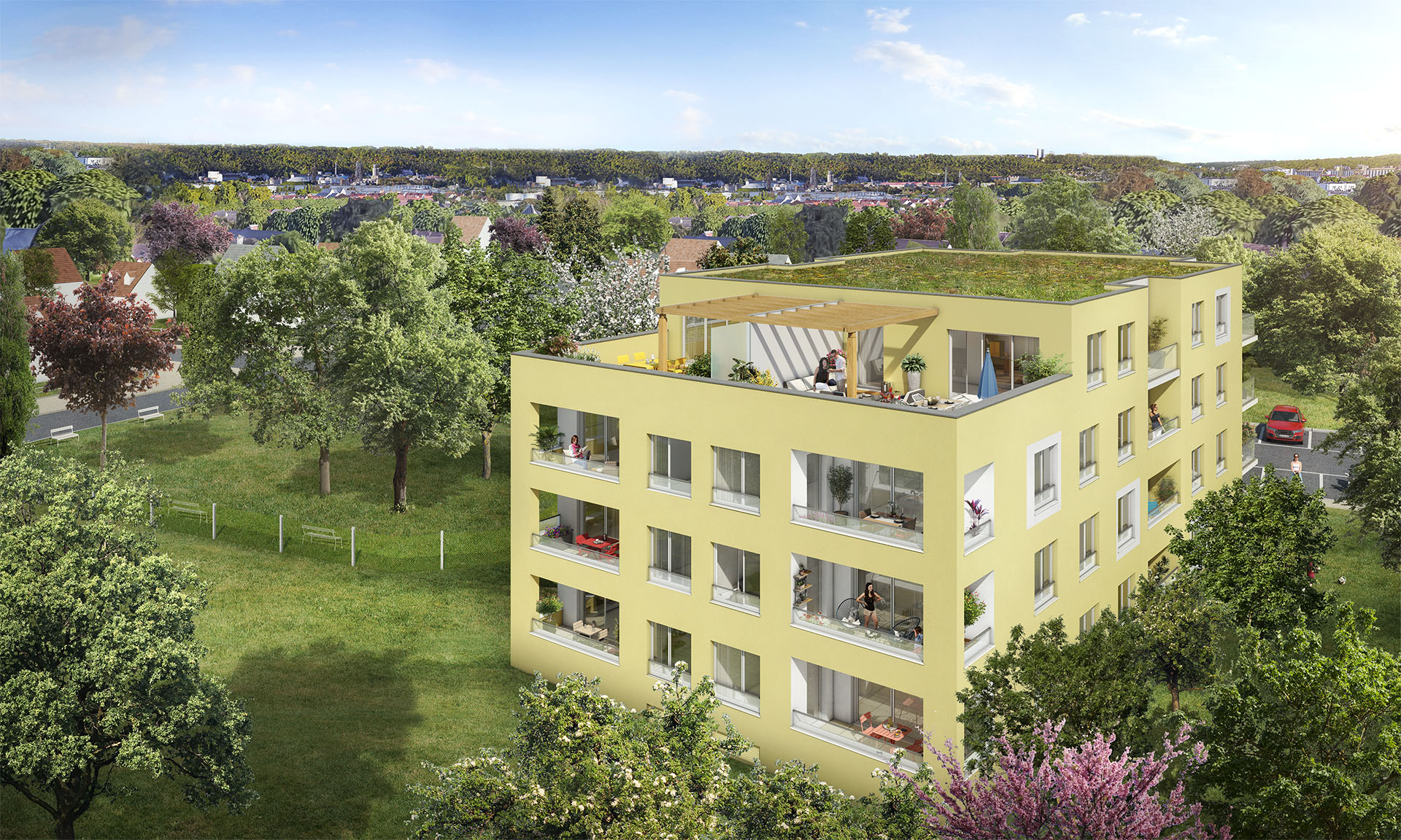 residence neuve aquarelle-appartements neufs rouen-t2 t3 t4-investissement immobilier rouen