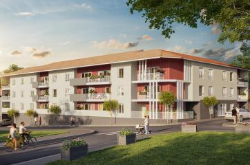 perspective couleur en fin de journee vue sur la residence perspective a limoges